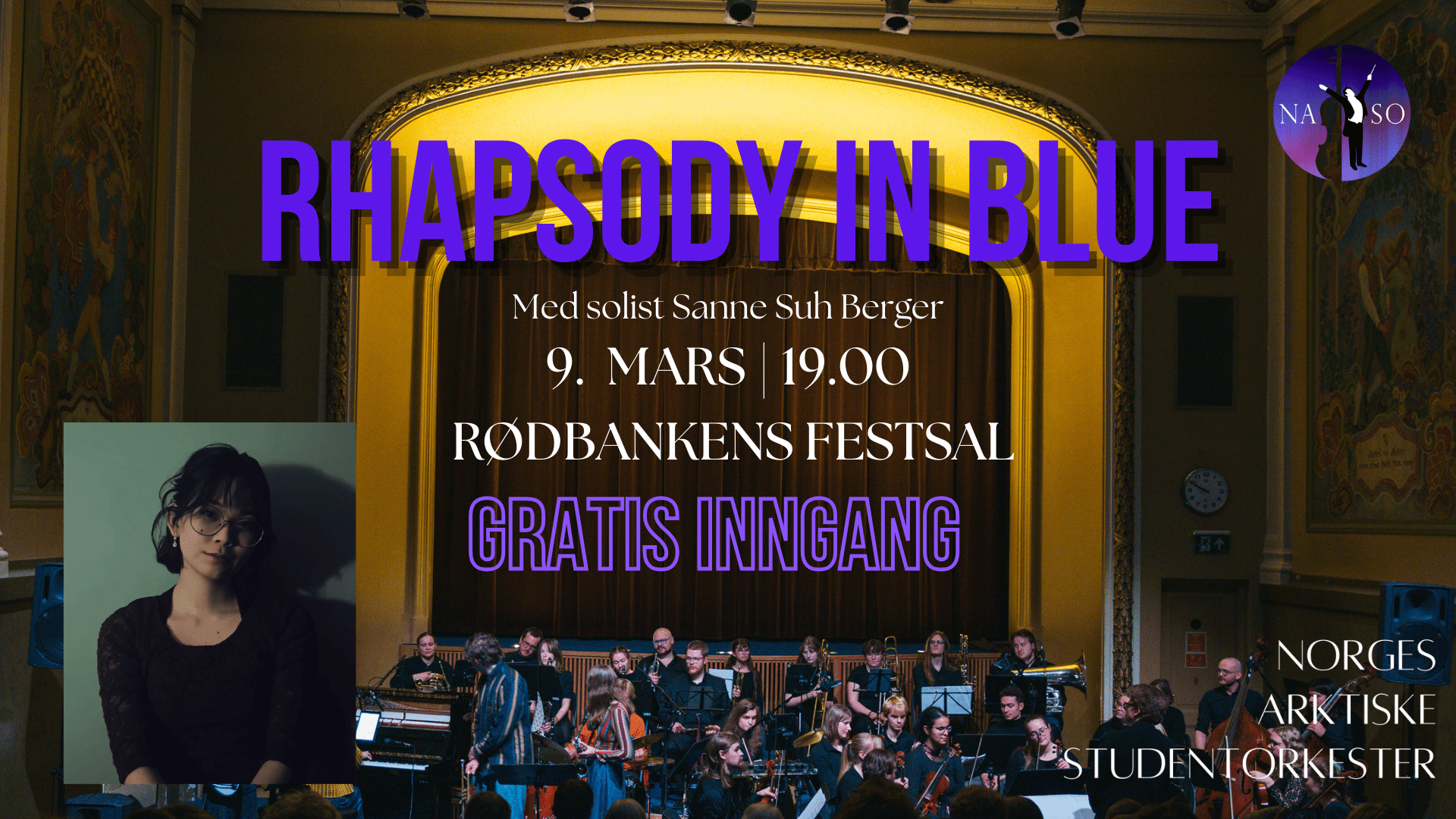 Norges Arktiske Studentorkester: Konsert – Rhapsody in Blue