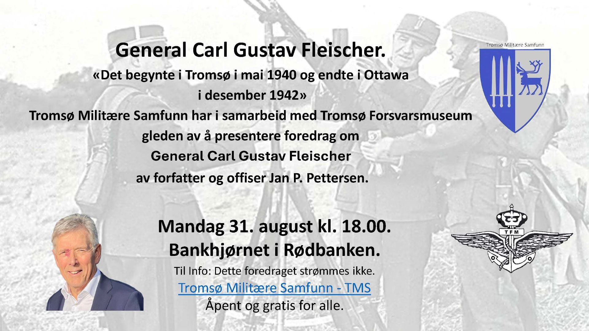 Foredrag om general Fleischer